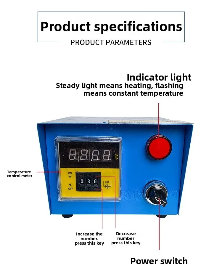 Máquina de descascar quente de alta precisão display digital caixa de controle de temperatura termostato controle de temperatura temperatura constante