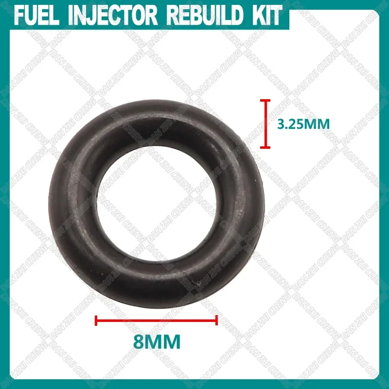 1000pieces Fuel injector lower orings rubber seal 14.5*3.25*8mm for BMW Audi Nissan Siemens injector 1439800 1427240