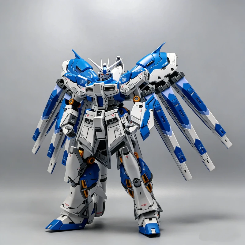 1/144 RG Hi-V Amuro RX-93-V2 Mecha Model Kit Action Figure Assembly Toy With Water Slide Decal Desktop Ornament Collectible Gift