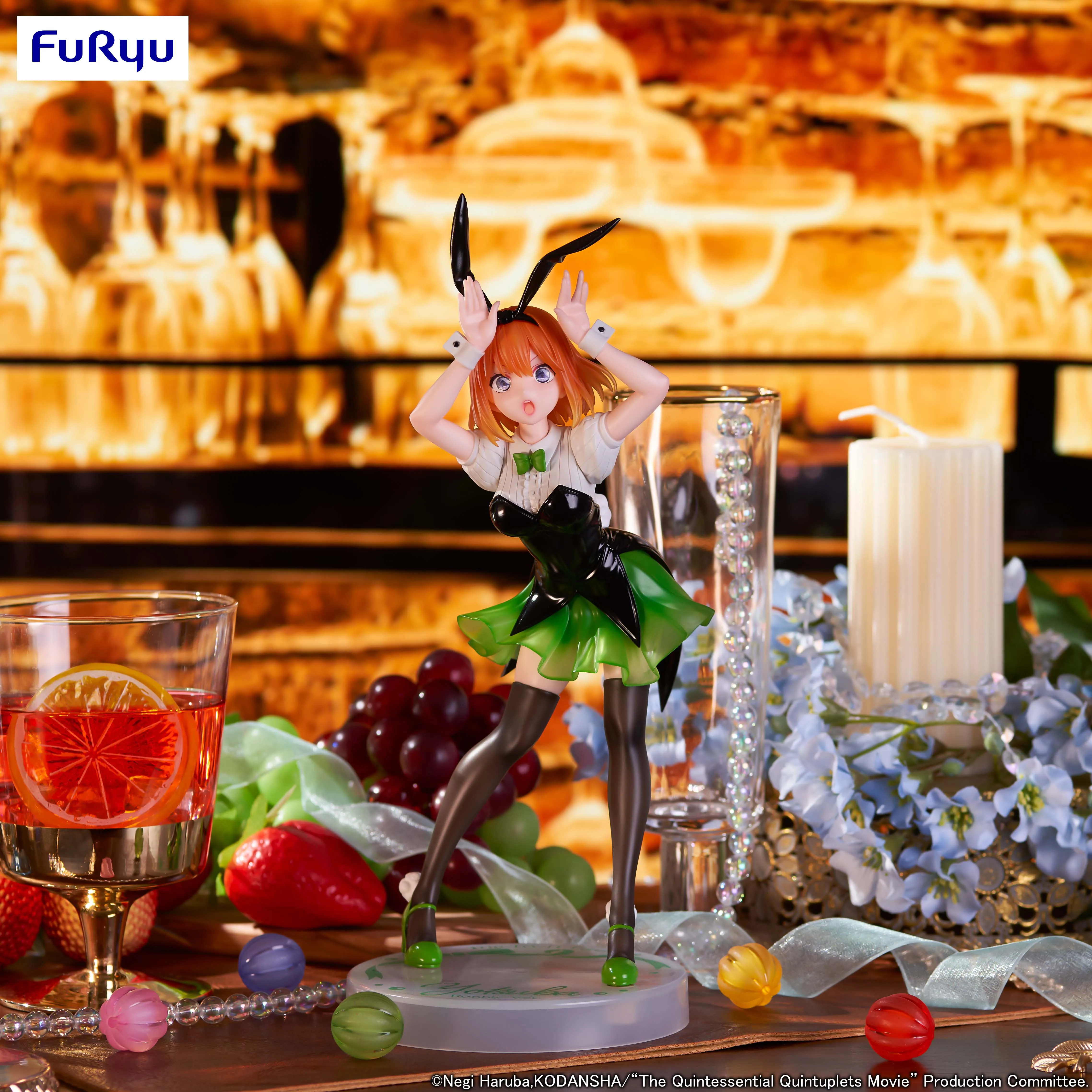 Auf Lager FuRyu Trio-Try-iT Nakano Yotsuba Bunny Girl Desktop Nette Ornamente Puppen Anime Action Figur Spielzeug geschenk Modell Sammlung