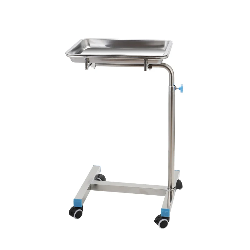 

Medical operating room tray car Stainless steel tray holder double arm medical car Equipment car Can be lifted and lowere