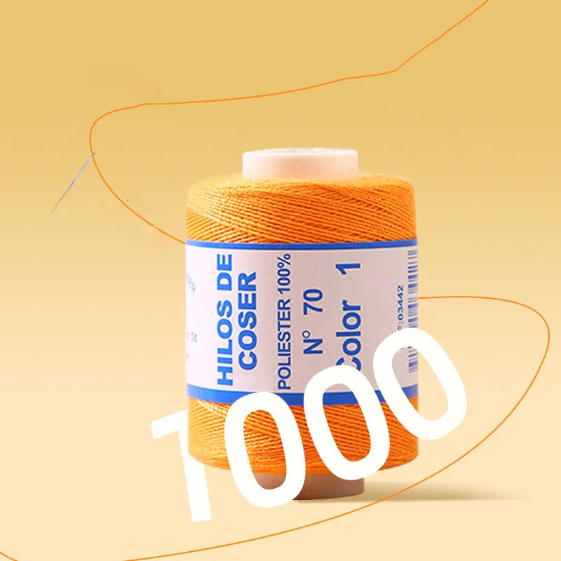 12Color 500M Sewing Thread Polyester Sewing Thread Set Strong And Durable for Sewing Machine Hand Repair Use