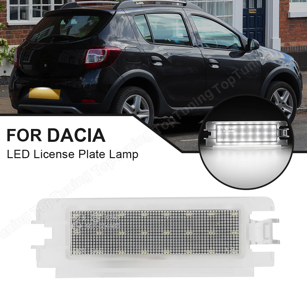 

For Dacia Logan Sandero 2012-UP For Renault Symbol Logan 1pcs LED Number Plate Light License Plate Lamp