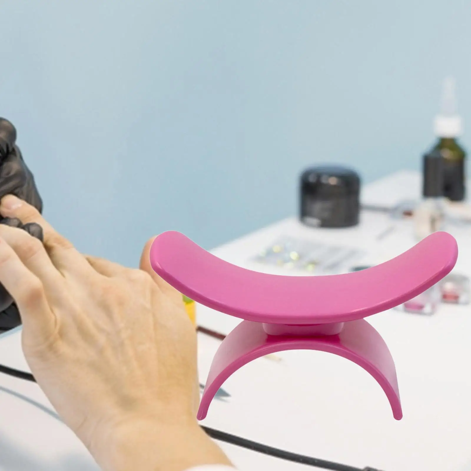 وسادة مسند ذراع للأظافر على شكل حرف U من السيليكون لراحة اليد لملحقات تصميم الأظافر وفن الأظافر الصيفي #5