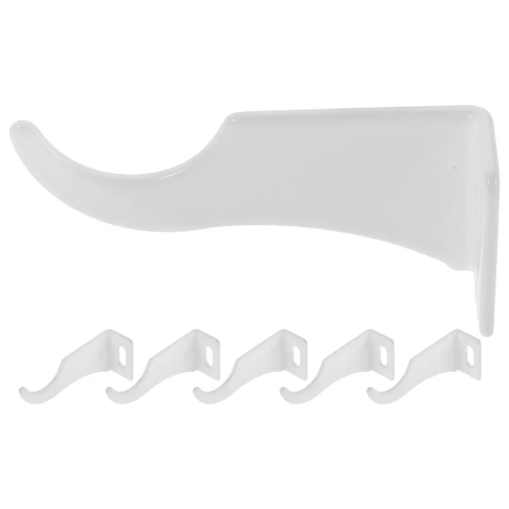 

6 Pcs Radiator Hook up Hangers Metal Coat Rack Hooks Split Hanging Clothes Storage White Bath Holder