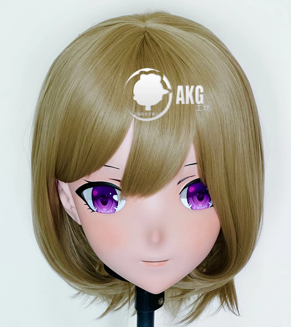 

(AL99) Персонаж для трансвеститов для женщин/девочек, смола, полная/половина головы с замком, аниме, косплей, японская маска анимего кигуруми