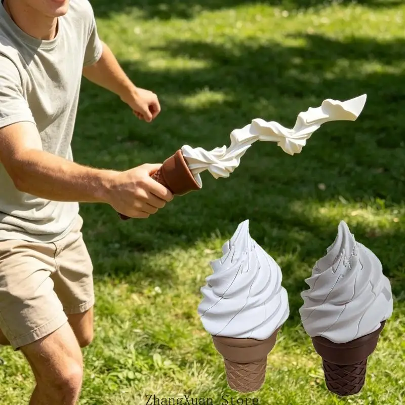 Eiscreme-Schreibtischspielzeug mit einziehbarem Design für Studenten, Büros und Regale 3XUF – Detail 10