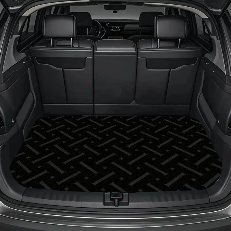 1pc Car Decorative Print Trunk Mat, A Must-Have For Travel, Universal For Various Car Models, An Indispensable Interior Decorati