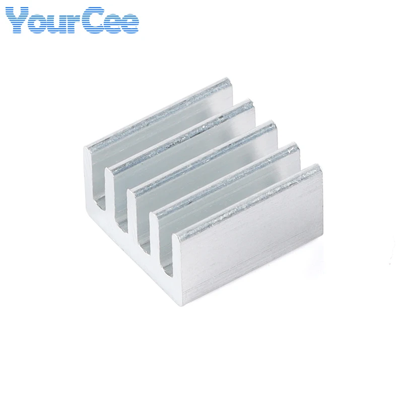 100pcs/10pcs Silver 8.8*8.8*5mm Heatsink Radiator Cooling Aluminum Heat Sink for LED Electronic Heat Dissipation Cooler