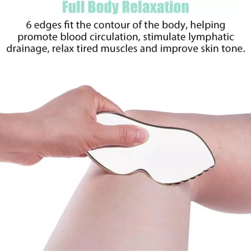 Beleza handheld faca fascial muscular liberação fascial faca de aço inoxidável músculo tecido macio relaxamento exercício terapia ferramenta