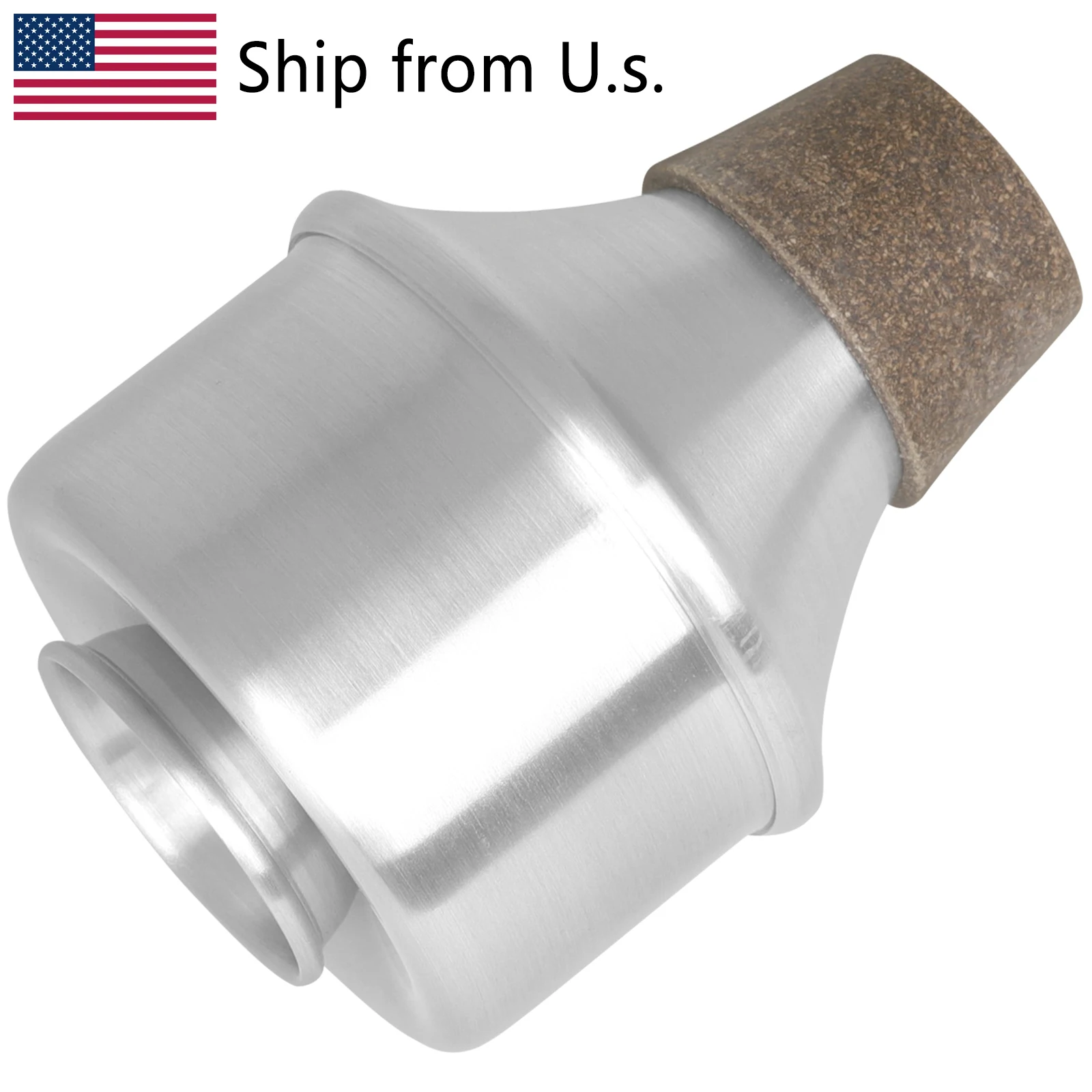 

Trumpet Mute Aluminum Alloy Trompet Straight Mute Practice Trumpet Mute Part Corner Musical Brass Instrument Accessories