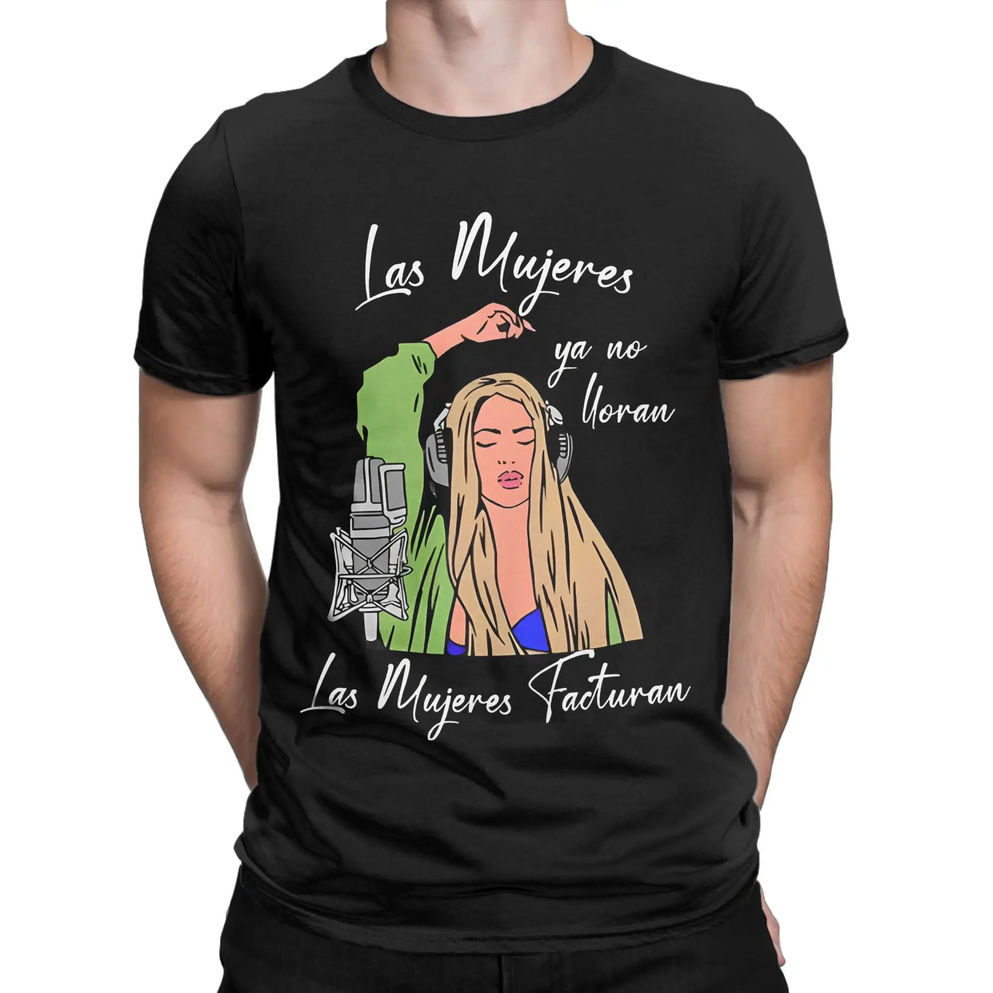 Shakira Las Mujeres Ya No Lloran T Shirt Men Cotton Tops Shirts Novelty  Women Don't Cry Round Neck Short Sleeve