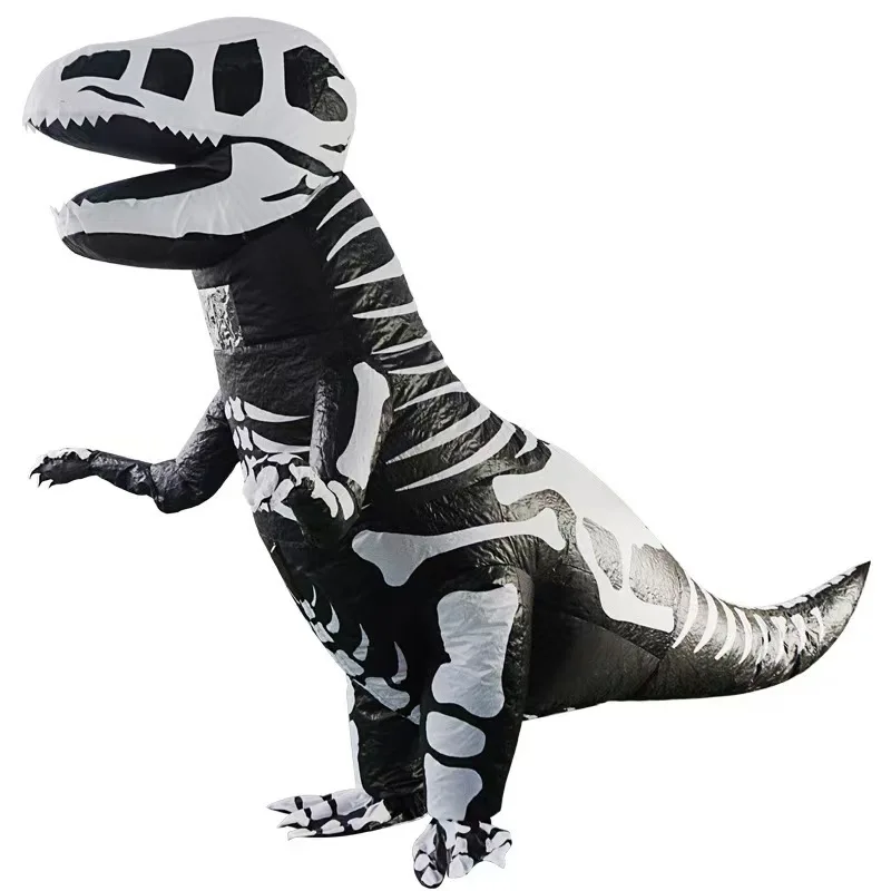 Skeleton Dinosaur Inflatable Costume Inflatable T-Rex Skeleton Costume for Halloween Performance and Party
