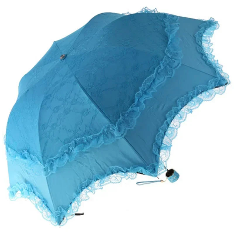 Windproof Strong Umbrella Women Parasol Beach Umbrella Cute Lace Luxury Sun Large Goth Lolita Guarda Chuvas Rain Gear