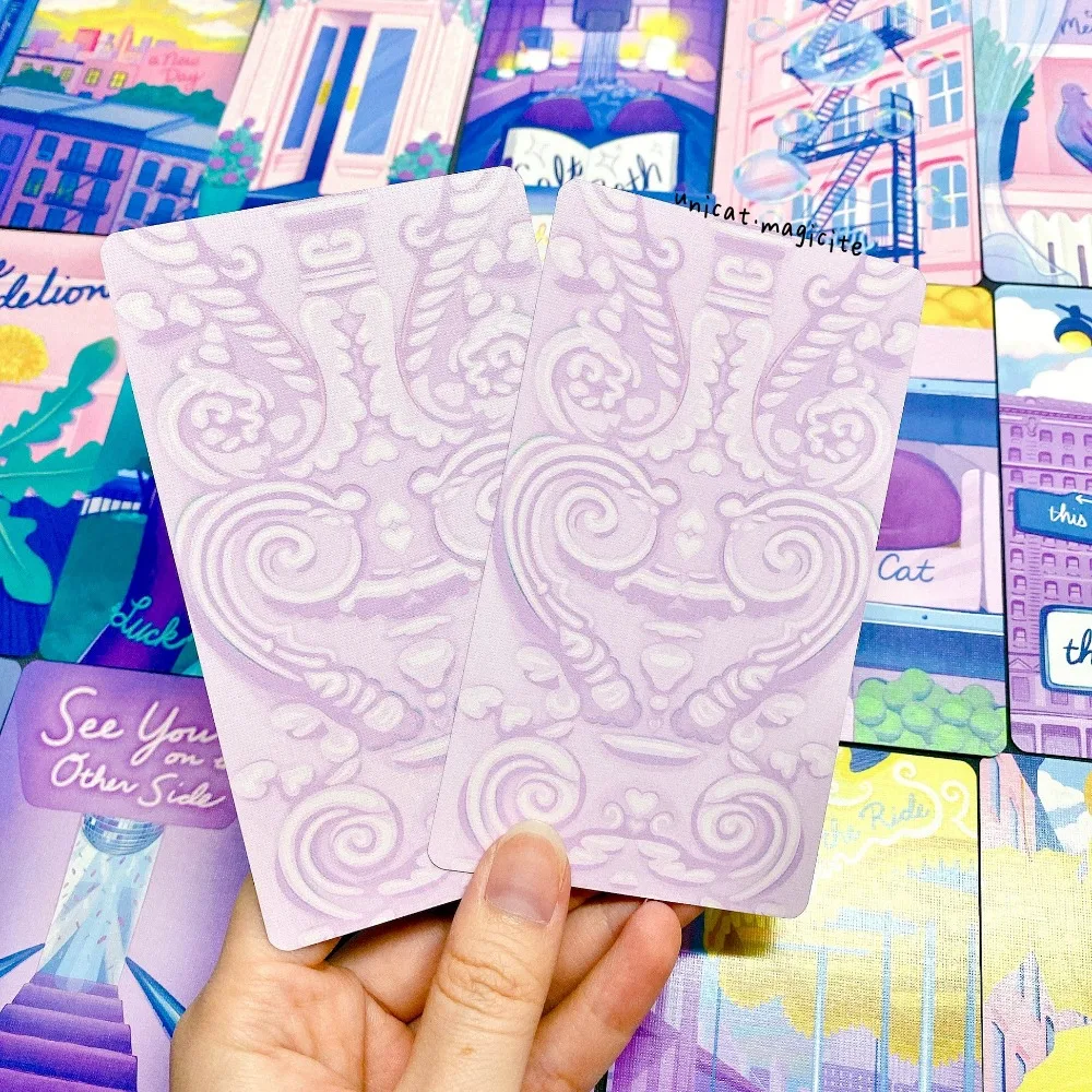 12*7เซนติเมตร The City of Dreams Oracle Deck New York สำรับไพ่35ชิ้นเครื่องมือการทำนาย