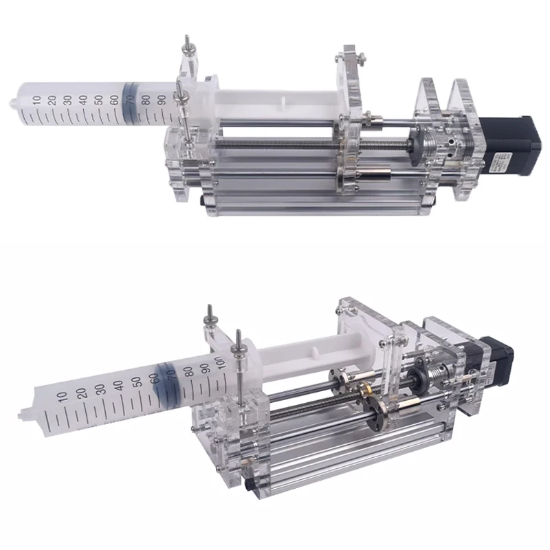 100~240V Laboratory Micro Syringe Pump Desktop Precision Electric Injection Pump Propel Pump Liquid Glue Dispenser 1-200ML