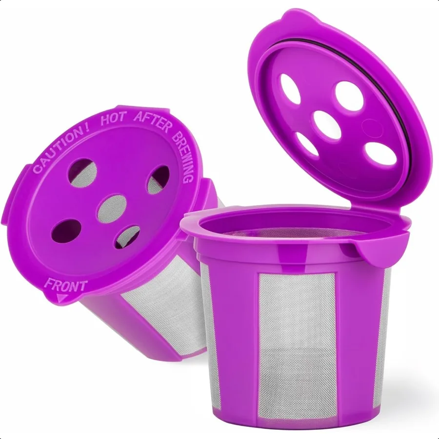 

Многоразовые чашки K для Keurig K reme K reme Plus K Slim KDuo Gen2 KBrew Chill с технологией MultiStream, 2 упаковки чашек K, фильтр для кофе