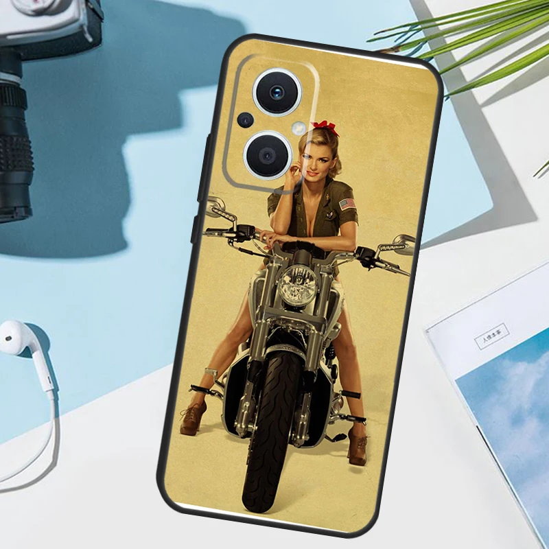 Pin Up Girl Cover For OPPO Reno 14 F 13 12 11 10 Pro 11F 12F 13F 7 8 Lite OPPO Find X9 X8 X6 X5 Pro Case #5