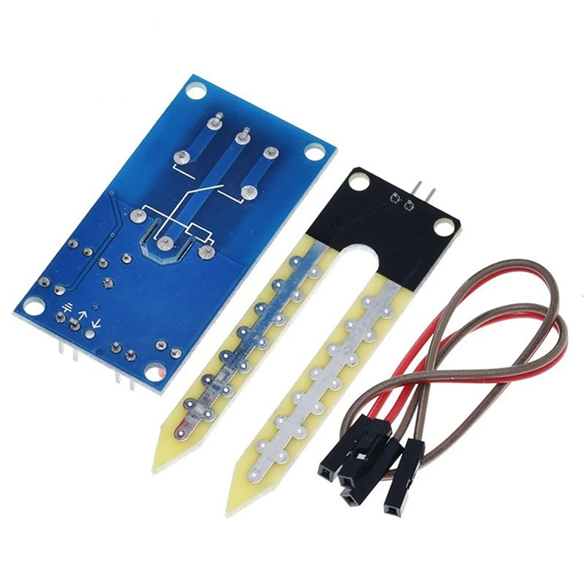 ABKO-DC modul kontrol relai Sensor kelembaban tanah 12V pengairan otomatis sakelar mulai kelembapan