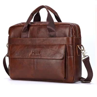 Men Genuine Leather Handbags Casual Leather Laptop Bags Male Business Travel Messenger Bags Men's Crossbody Shoulder Bag – view 1