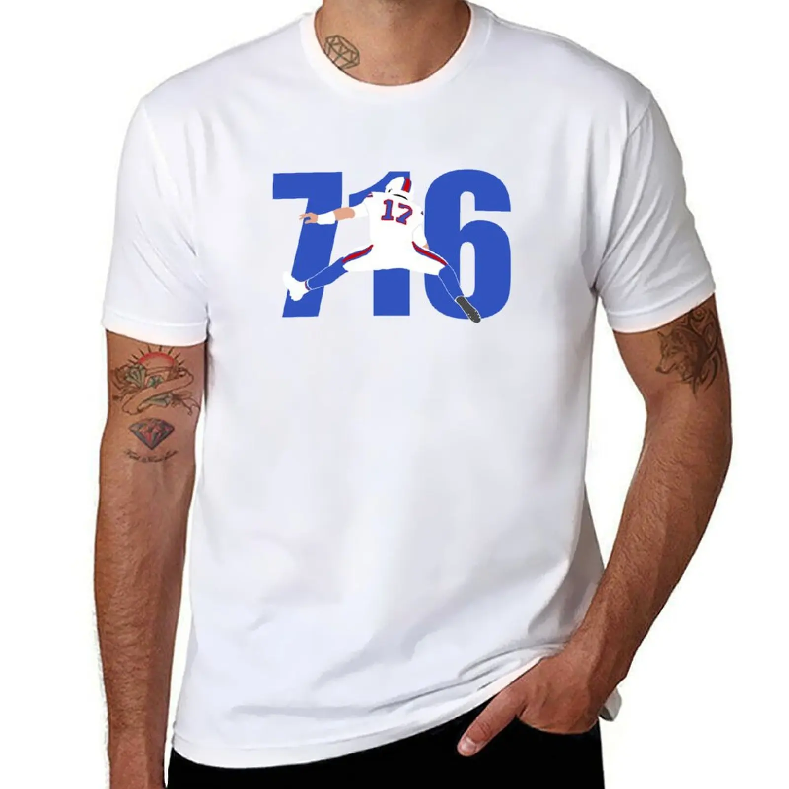 

716 Josh Allen T-Shirt Graphic Print Short Sleeve T-Shirt