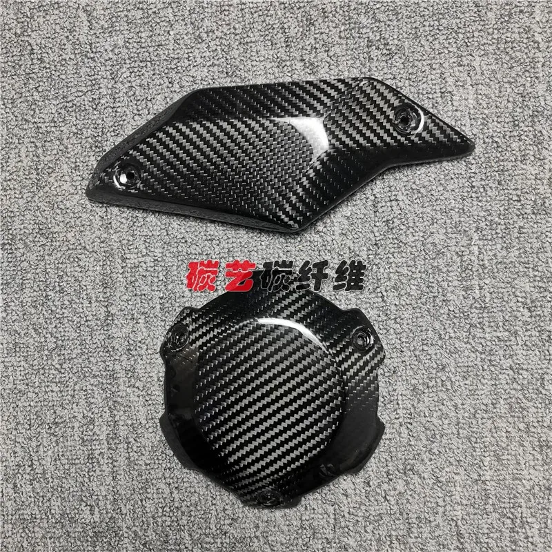 For Honda XADV 750 2021-2023 Real Carbon Fiber Motorcycle X-ADV 750 2021+ Engine Cover Fairing