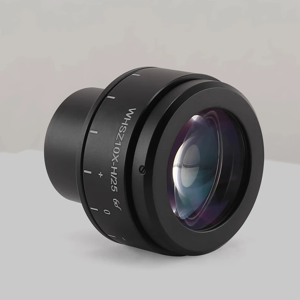Microscopio de campo amplio WHSZ10X/25mm, ocular de 30mm de diámetro ajustable para microscopio Trinocular Binocular estéreo Olympus, 1 ud./2 uds.