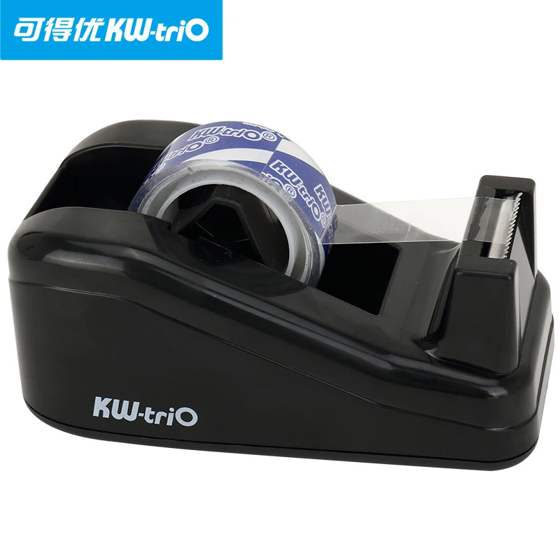 KW-TRIO Portable Effective Tape Dispenser Adhesive Tape Cutter Sealing Tape Table Base Dispenser Office Supplies Stationery