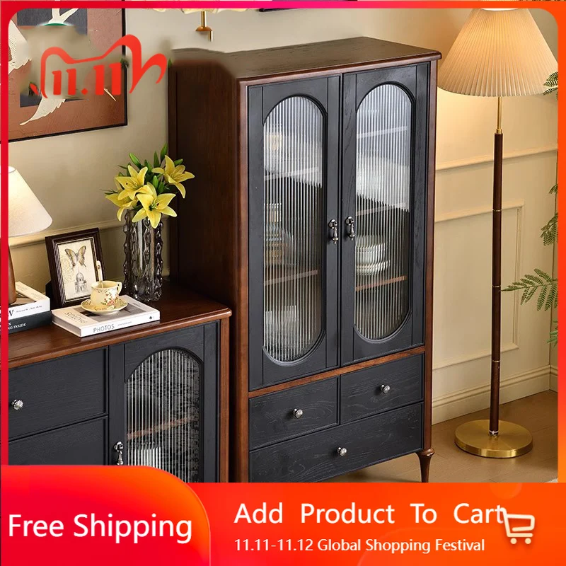 

Storage Mobile Bar Cabinet Shelves Living Room Restaurant Wine Cabinet Cocktai Multifunctional Modern Vitrina Home Furniture