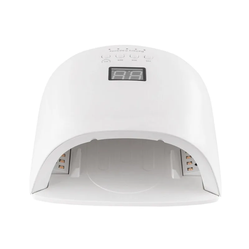 Lampada per unghie professionale a LED UV da 86 W per manicure Macchina per asciugare lo smalto gel wireless con manico Attrezzatura per manicure a luce rossa