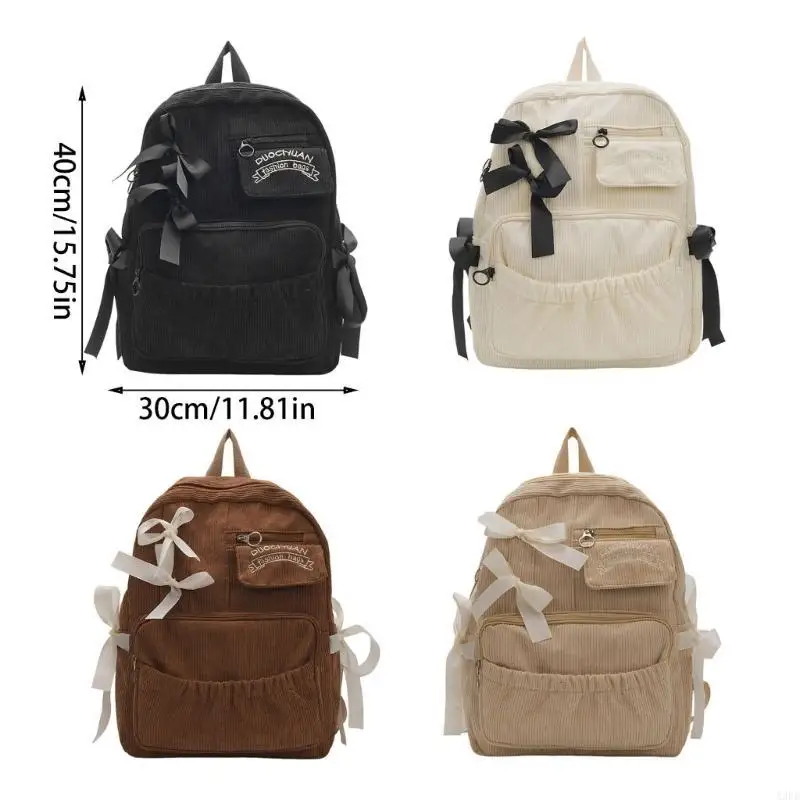 Lovely Bows Backpack Large Capacity Backpack School Backpack Travel Backpack