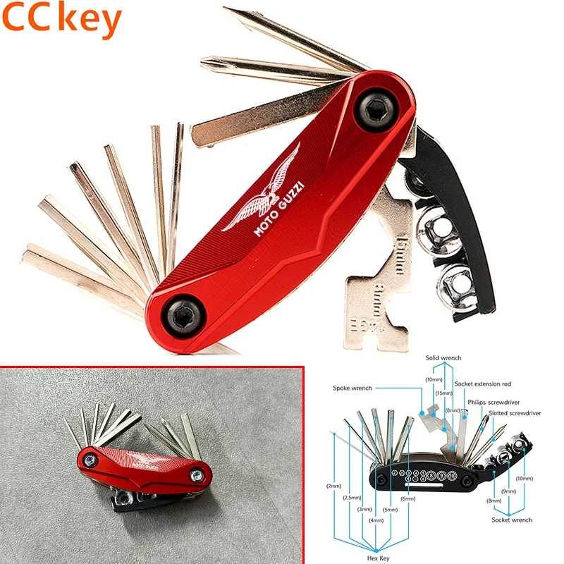 

For Moto Guzzi V85tt V100 Mandello V7 Stone V85 V8S TT Bobber Breva 850 Motorcycle CNC Portable Tool Repair Screwdriver Set