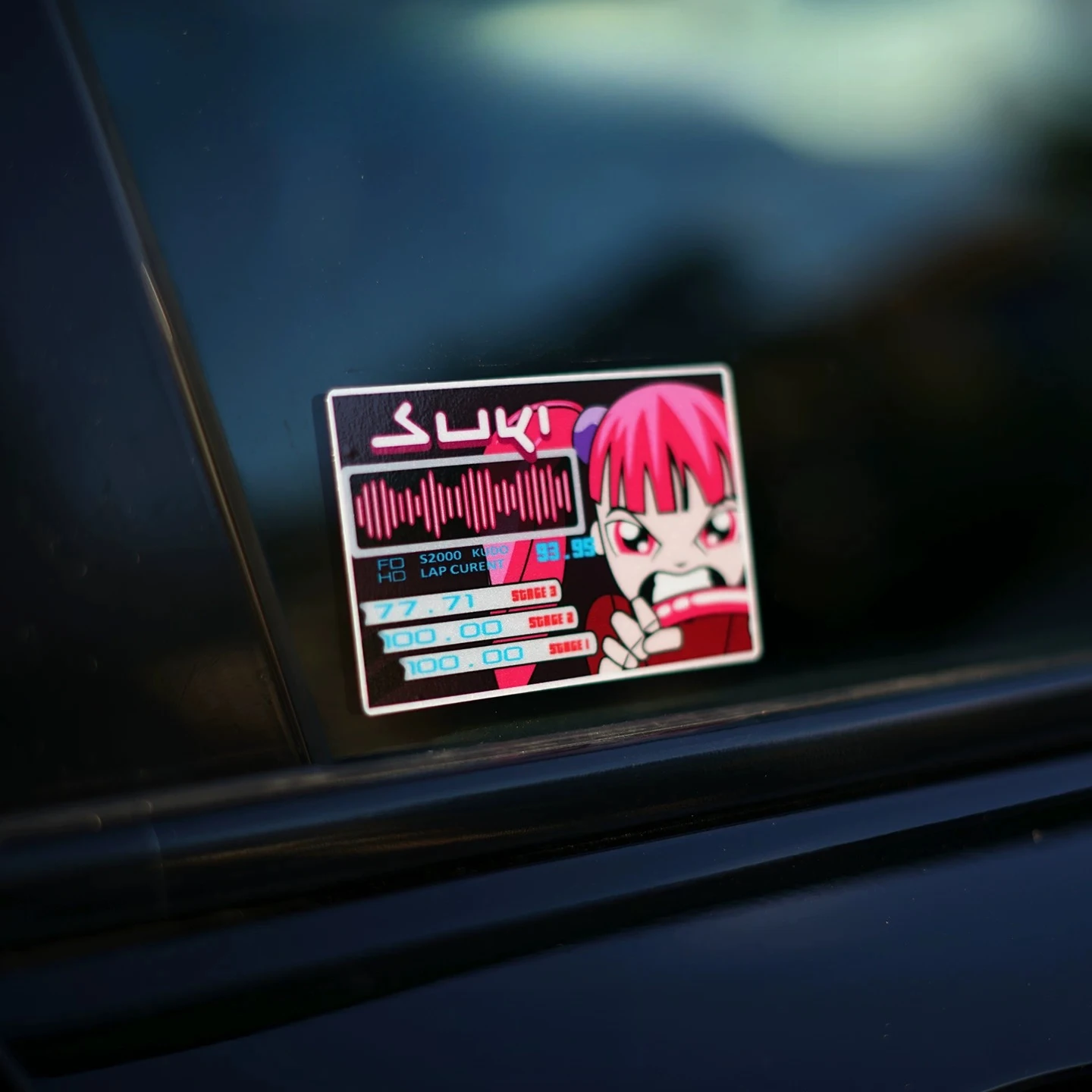Personality Anime Cartoon Reflective Vinyl Decal Waterproof Sticker for Car Body Window Modification Decor