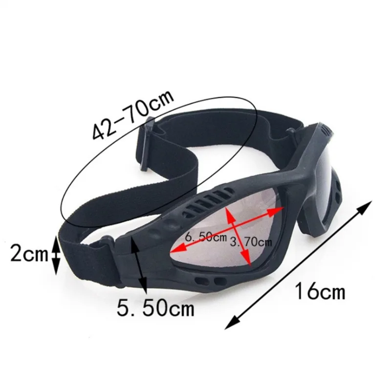 야외 사냥 에어소프트 페인트볼 안경, 충격 저항, 눈 보호, 야외 스포츠 안경 고글