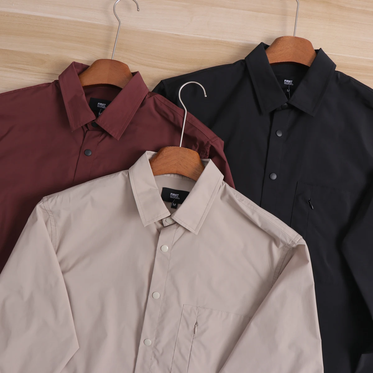 Men's Casual Style Quick Dry Long Sleeve Workwear Shirt Outdoor Wind Loose Fit Fashionable Brand Spring Autumn Lightweight Wi...