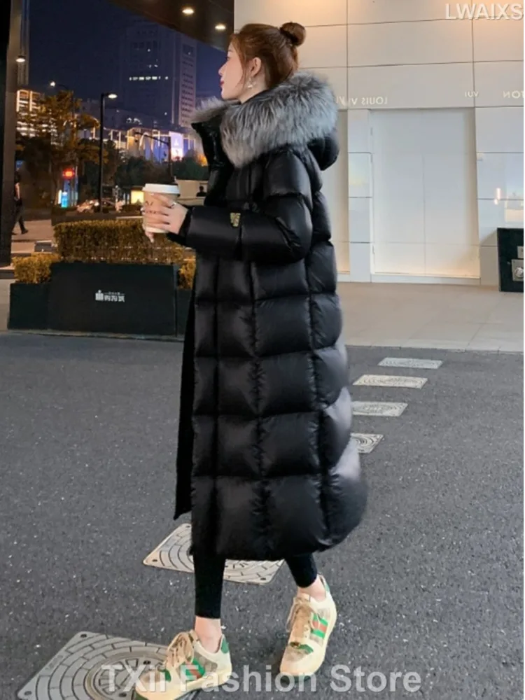 2024 Women\'s Winter Coat Super Warm Hooded Parker Down Jacket New Ladies High Quality Jacket Coat Y2k Clothes