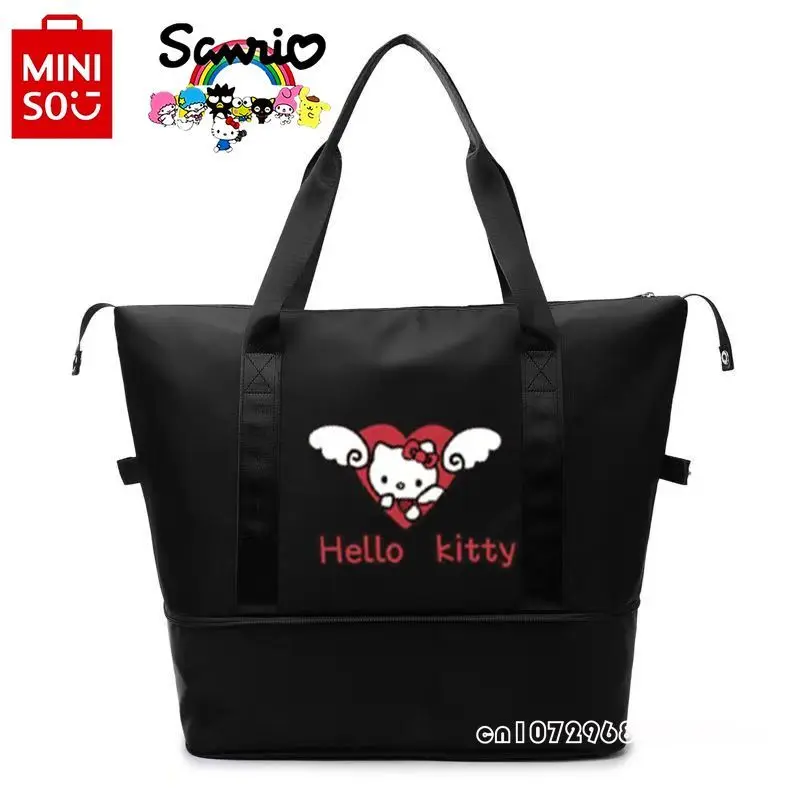 Hellokitty กระเป๋าเดินทางของผู้หญิง, กระเป๋าใส่ของทันสมัยและของผู้หญิงที่มีคุณภาพสูงกระเป๋าใส่ของลายการ์ตูนความจุขนาดใหญ่