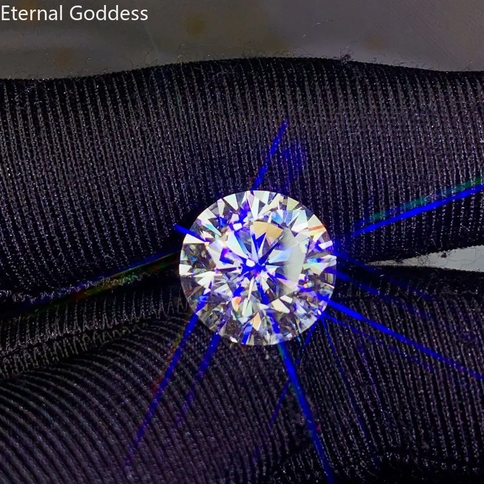 100% 5ct velký obilí vysoký oheň moissanite D barva VVS1 clarity dosažitelný v hromadné vysoký šperků diamanty