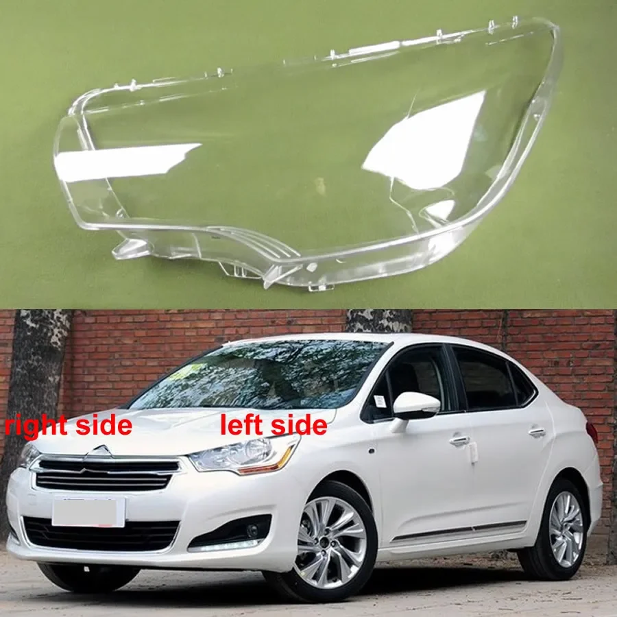 

For Citroen C4L 2013 2014 2015 Car Accessories Headlight Lens Cover Headlamp Shell Lampshade Transparent Shade Mask Plexiglass