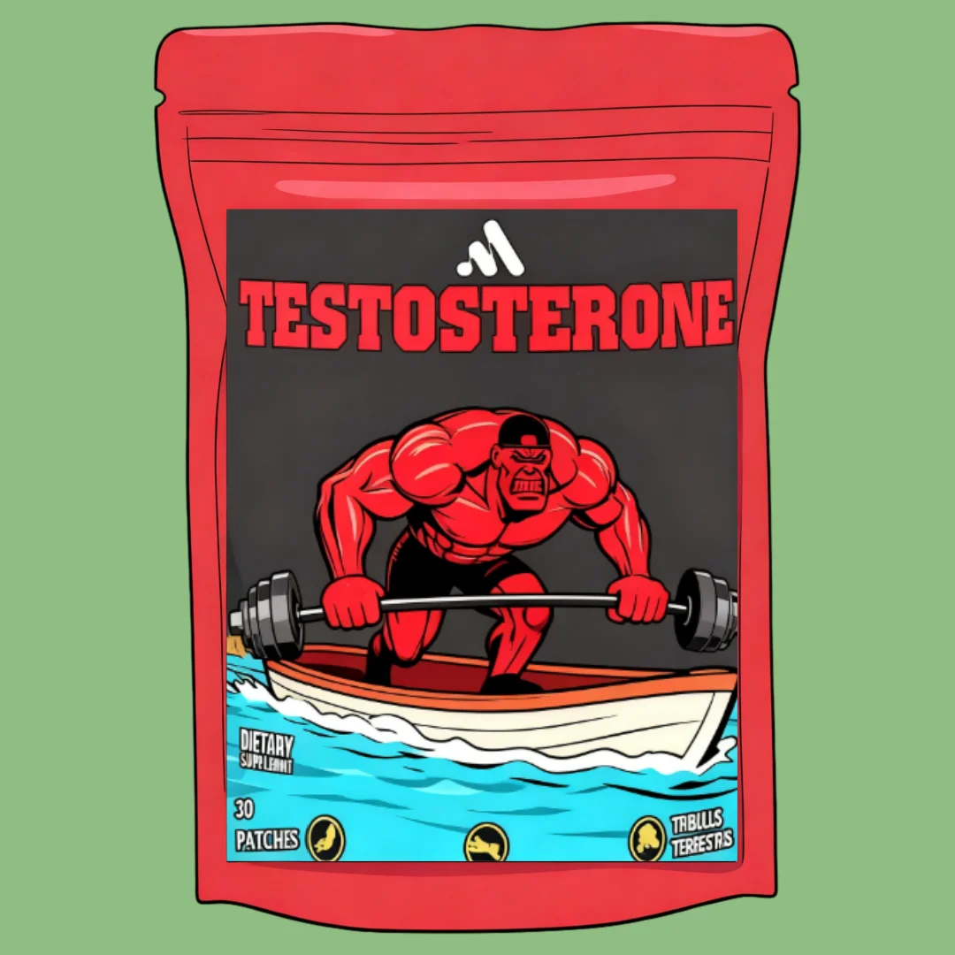 Testosterone Supplement for Men Muscle Building Fast Acting Testo Extreme - Improve Muscle Strength & Growth 30 Patches