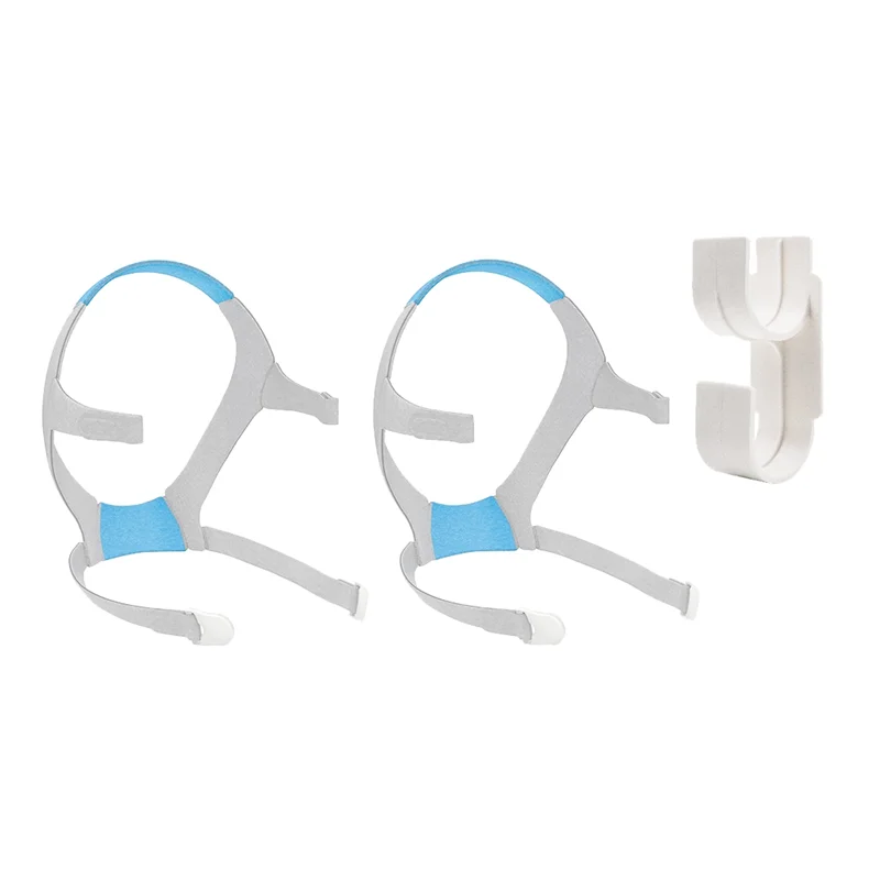 

B17B 2 упаковки головных уборов и вешалка для шланга CPAP, сменный ремешок для головного убора маски CPAP для Airfit F20