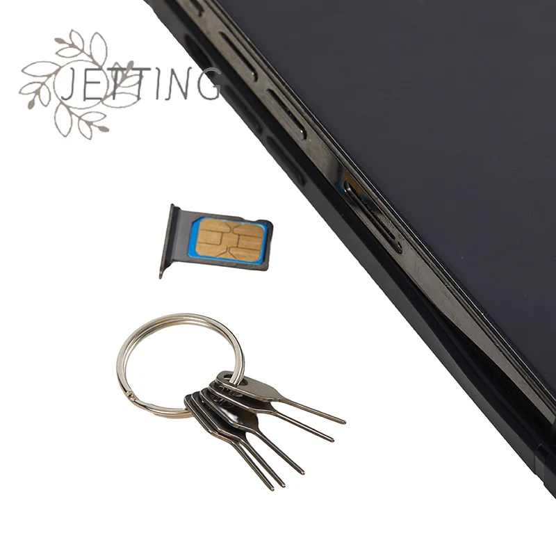 Hot 5pcs/Set SIM Card Eject Pin Key Tool Needle SIM Card Tray Holder Eject Pin for Mobile Phone Key Tool Card Pin Needle
