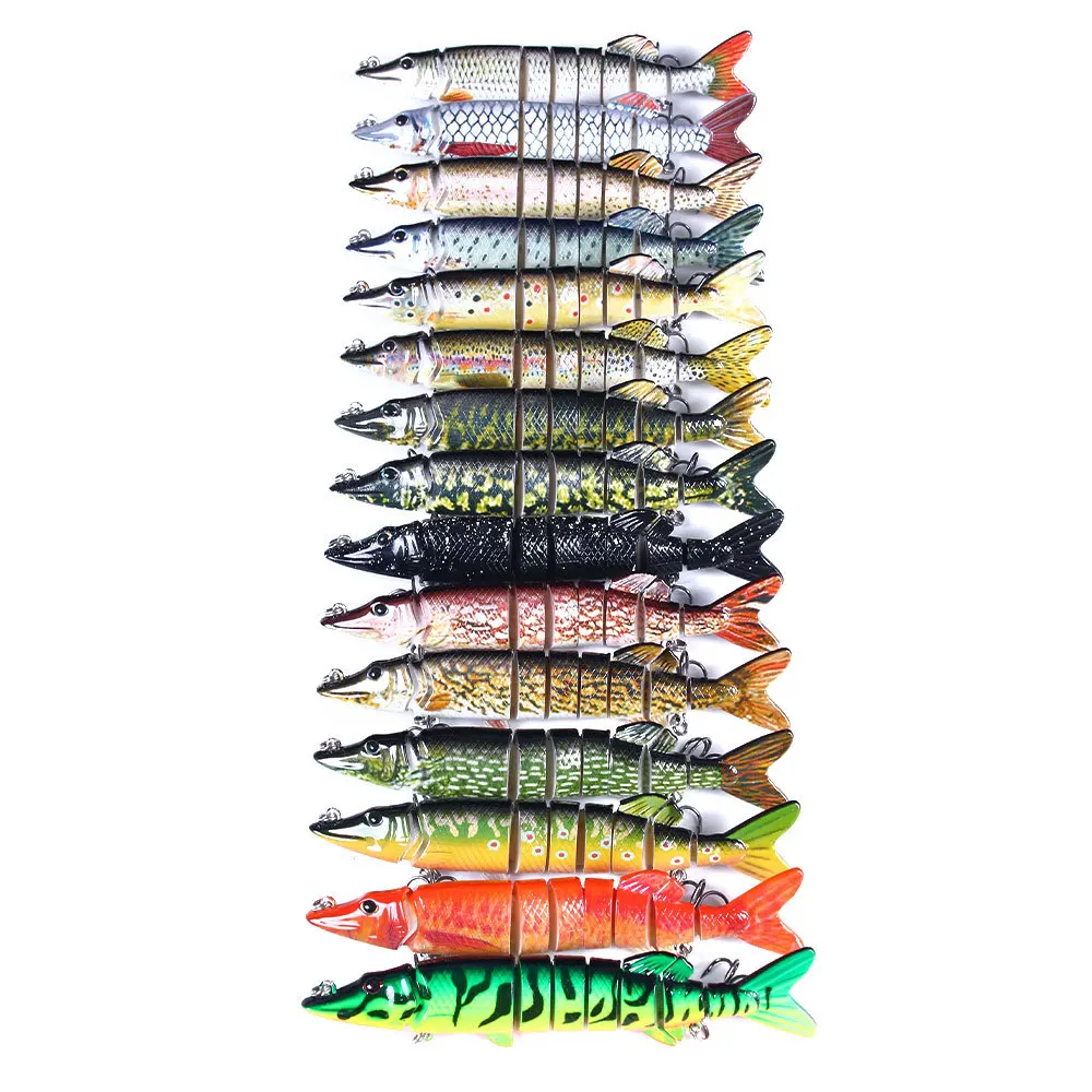 

67G Segmented Minnow Swimbait Super Long Cast Slow Sink Realistic Hard Lure Freshwater Saltwater Fishing Bait For Pike