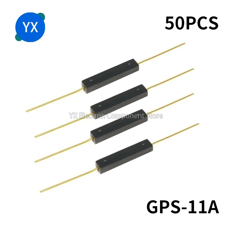 50PCS Reed Switch GPS-11A 11mm Plastic Anti-Interference Normally Open Magnetic Control Switch