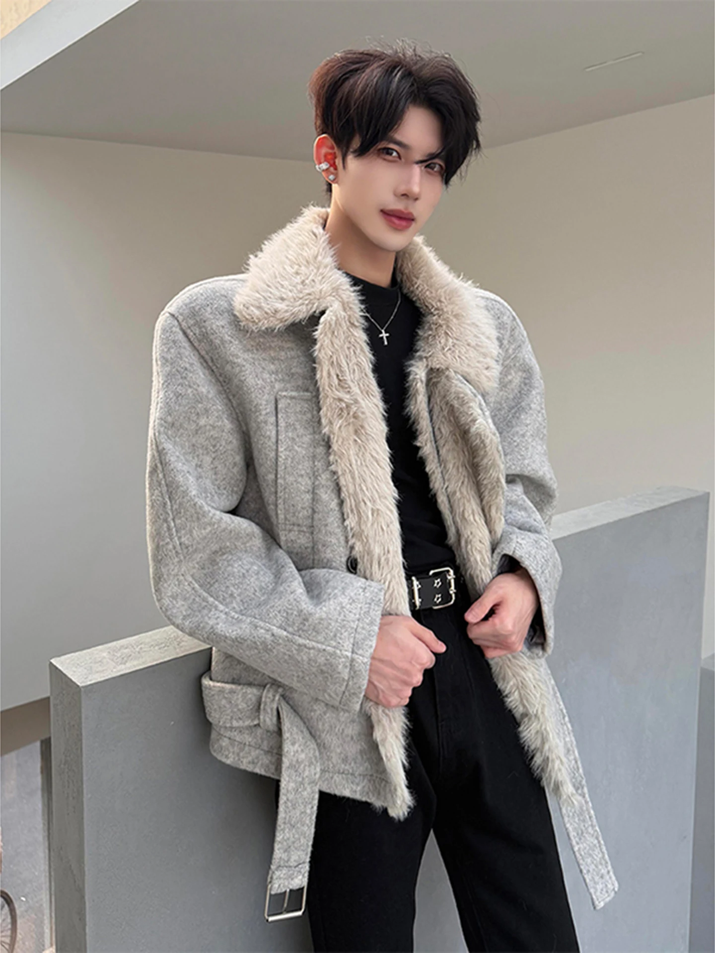 

Мужское шерстяное пальто Cleanfit, зимнее модное хлопковое джето, верхняя одежда, теплая фланель премиум-класса, ощущение