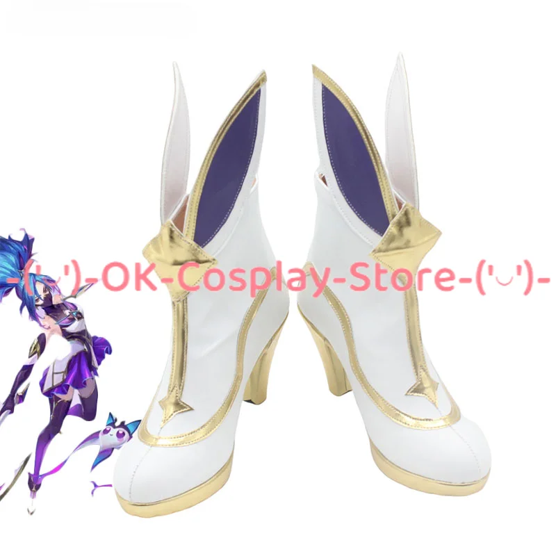 

Akali Cosplay Shoes Game LOL Star Guardian Cosplay Prop PU Leather Shoes Halloween Carnival Boots Custom Made