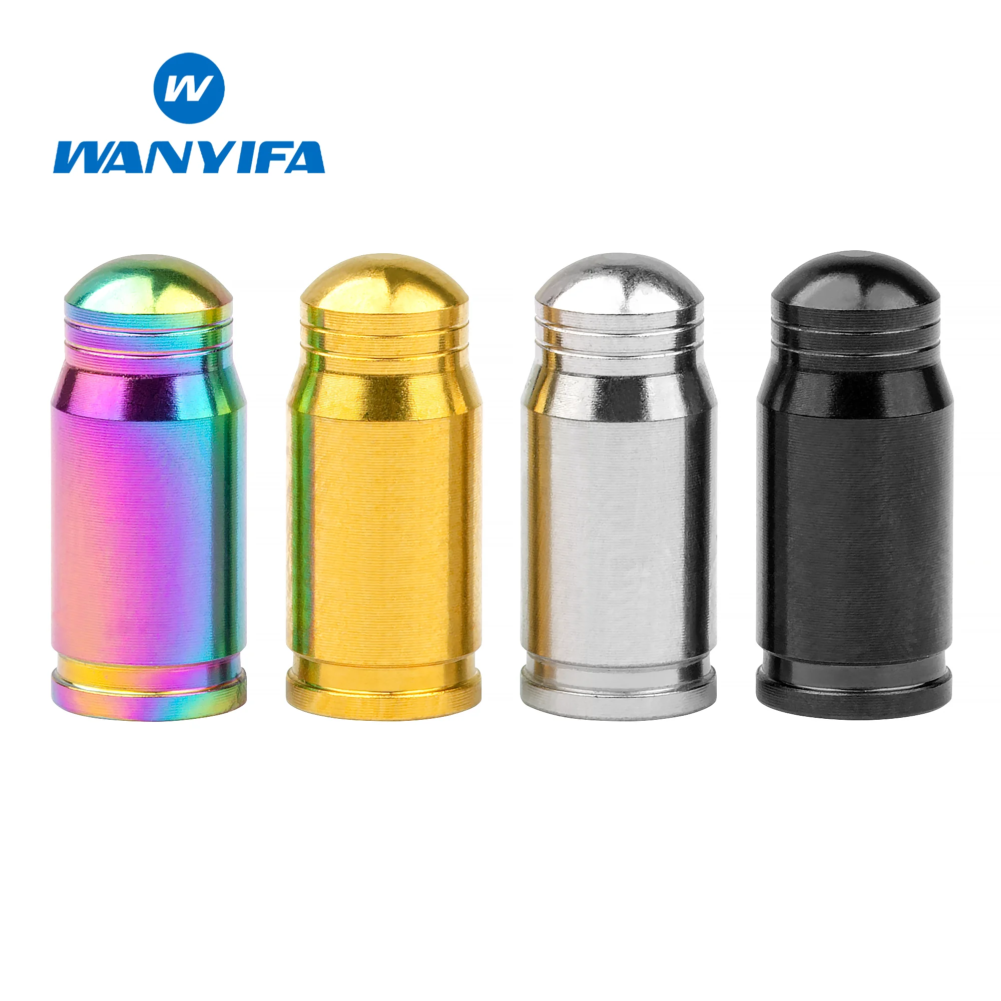 Wanyifa Titanium Alloy Presta French Valve Stem Cap For Road Mountain Bicycle Tyre Dustproof