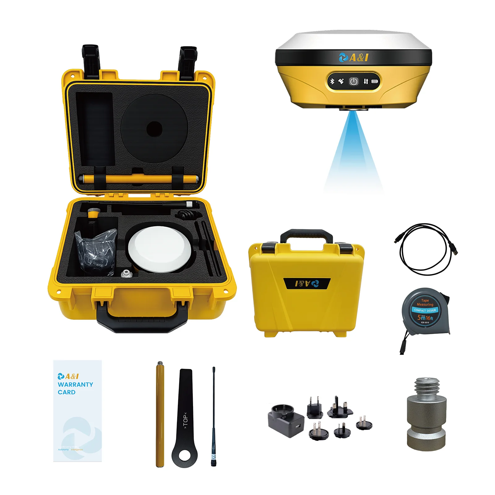 AR15 RTK Base Featuring AR Assisted Measurement Function High Accuracy RTK GNSS Receiver for Construction Land Mapping