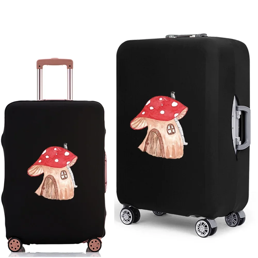 Travel Luggage Protective Cover Mushroom Pattern Suitcase Case Travel Accessories Elastic Luggage Cover for 18-28 Inch Suitcase