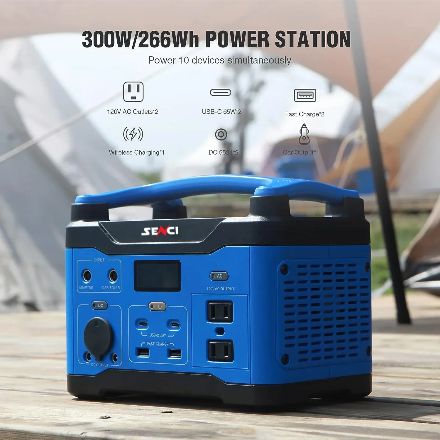 Wireless USB charging Battery 300w 600w 800w 1000w 1500w 110v 220v ups power supply power station eu port for outdoor camping